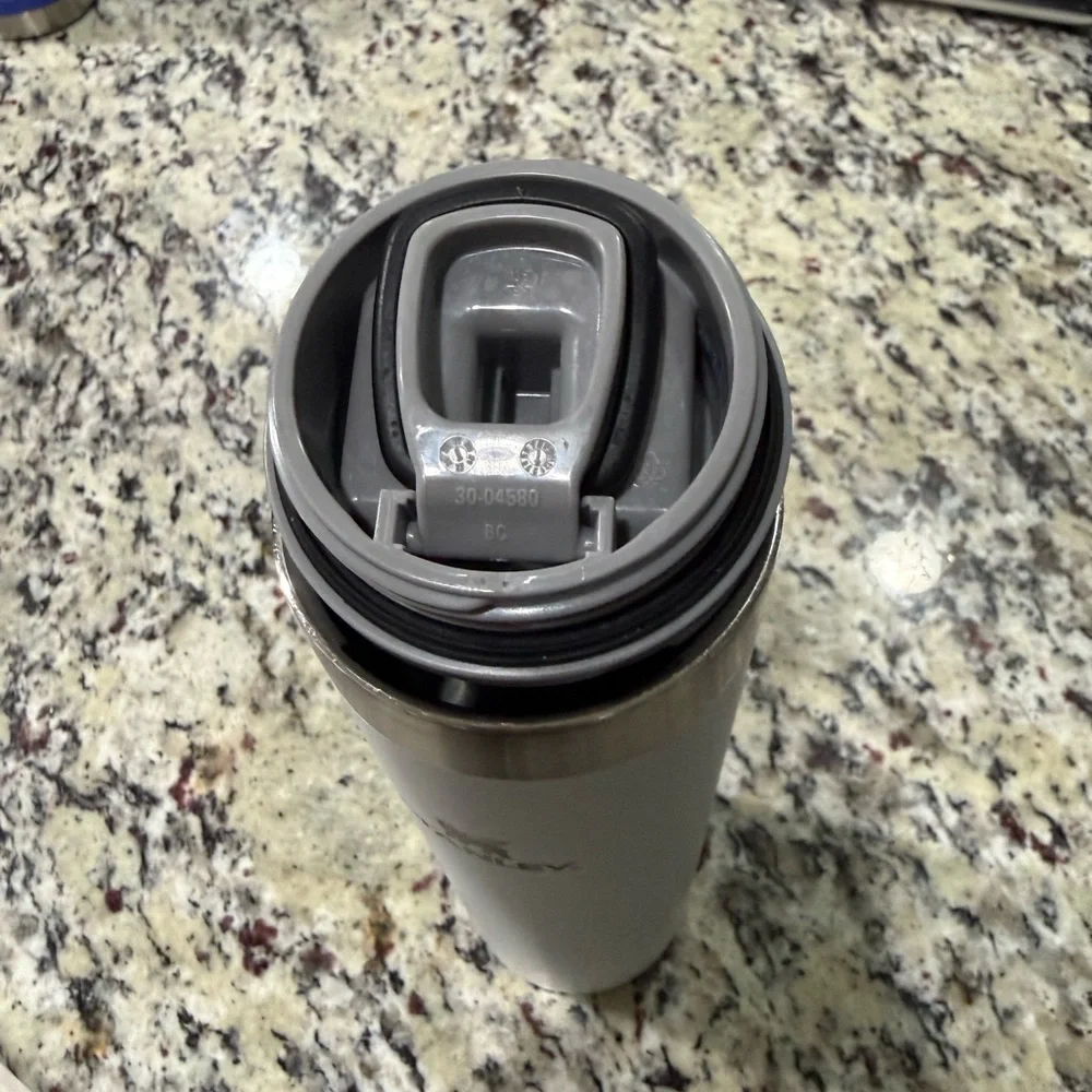 Stanley Light Gray and Silver Travel Mug - Picture 3 of 3